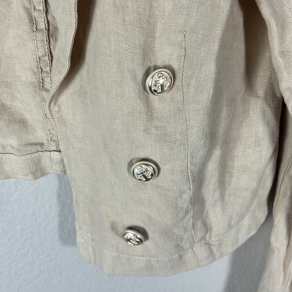 (SOLD) L'AGENCE Dolly Crop Linen Blazer - Picture 7 of 9
